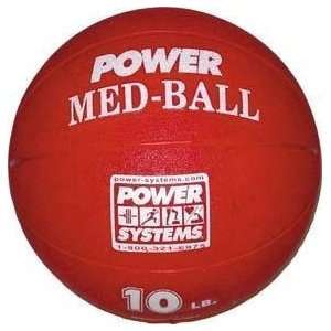 Rubber Power Medicine Ball   10 lb. / 10 dia.   Equipment  