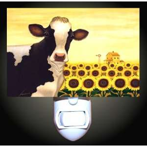    Cow in Sunflower Farm Decorative Night Light