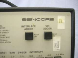 Here we have a Sencore VA62 Universal Video Analyzer. This has been 