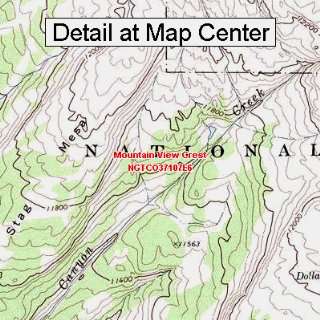  USGS Topographic Quadrangle Map   Mountain View Crest 