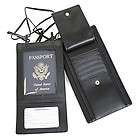 Royce Leather Security Passport Wallet   Black