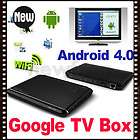 Black Android 4.0 WiFi Internet HD 1080P HDMI Google TV Box ARM Cortex 