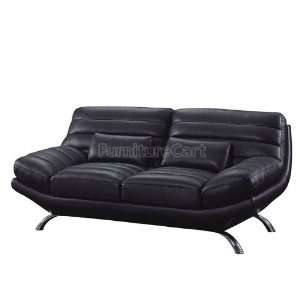   Global Furniture A176 Black Modern Loveseat A176 L Furniture & Decor