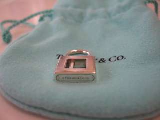 100% Authentic Tiffany Sterling Silver Letter L Lock Charm  150$+RARE!