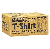 NEW T Shirt Carryout Bags 1000 ct. Grocery Store Restaurant FAST FREE 