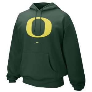 Nike Oregon Ducks Green Arch Lettering Fleece Hoody Sweatshirt:  
