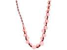 Shop Pink Muted Clay Beaded Long Threaded Necklace by Chan Luu