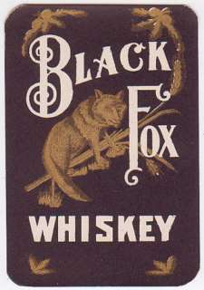 Pre pro Black Fox Whiskey Label  