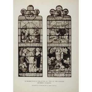  1929 Ashridge Stained Glass Windows Collotype Print 