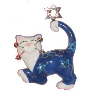  Whimsiclay Cat Star Magnet: Kitchen & Dining