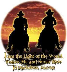 Light of World Christian Cowboy Cowgirl T Shirt S 6x  