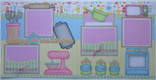 Premade Scrapbook Pages 12x12   Cooking   By BABS   PTBD  
