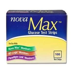  nova MAX 100 Glucose Test Strips. Exp2/2013 Health 