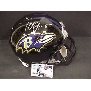 Terrell Suggs Autographed Authentic Full Size NFL Helmet Baltimore 