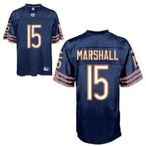  NFL Player Marshall Jerseys #15 Chicago Bears Blue Authentic Jersey 
