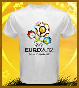 EURO 2012 POLAND UKRAINE Football Logo Mens T SHIRT S to 2XL  