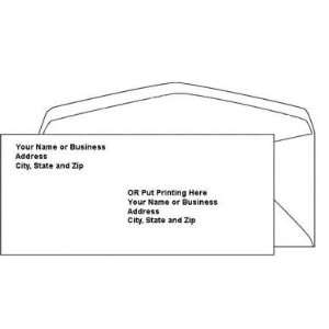  Custom Printed #10 Business Envelopes Black Ink