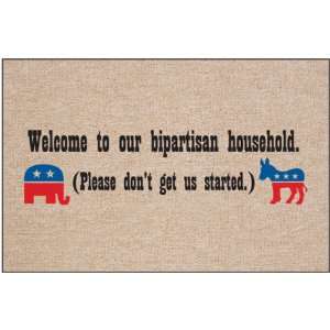  Welcome To Our Bipartisan Household  Doormat Patio 