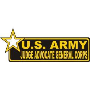 United States Army Judge Advocate General Corps Bumper Sticker Decal 6 