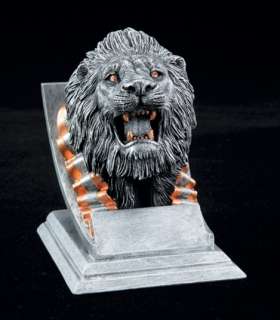 Lion, 4 tall Resin School Mascot Trophy, Free Engraving  