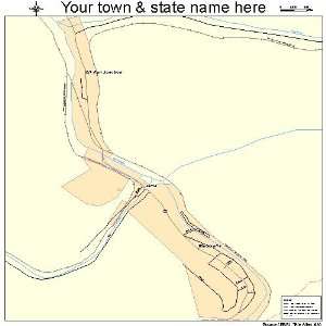  Street & Road Map of Whitesville, West Virginia WV 