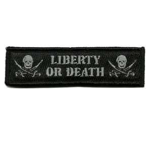    Liberty Or Death Tactical Morale Patch   Black 
