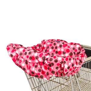    Wupzey Shopping Cart/Diner Cover  Reversible Pink Polka Dot: Baby