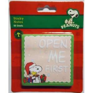  Peanuts Snoopy & Woodstock Christmas Open Me First 3x3 