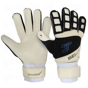  Sells Silhouette Hardground Goalie Gloves White/Royal 