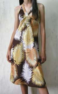 RETRO halter dress in HIPPIE bohemian 70s style *S M*  