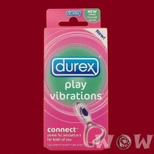  DUREX PLAY VIBRATIONS CONNECT VIBRATING CONDOM RING 1 PACK 