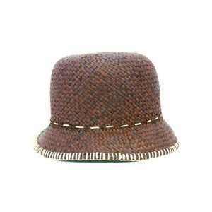   High Society Cloche Straw Hat, Chocolate: Patio, Lawn & Garden