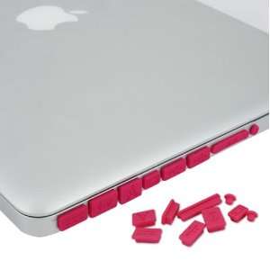  Skque Hot Pink Anti Dust Plug Cover for Apple MacBook Pro 