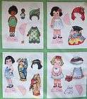  Dolls Panel 1930s Repro Girl Ethnic Japan Africa India Spain Indian