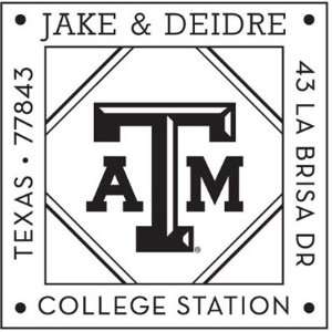  Texas A&M Square Collegiate Snap Stamp