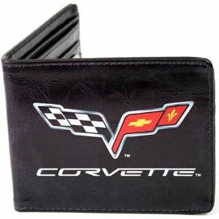  Chevy Corvette C6 Tri fold Leather Wallet: Automotive