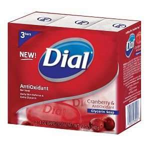  Dial Cranberry & AntiOxidant Clycerin Soap Health 
