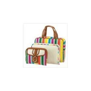 Candy Stripe Cosmetic Bag Set: Sports & Outdoors