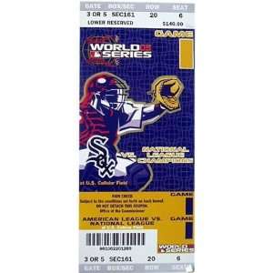  Chicago White Sox   2005 WS GM 1   Autographed Mega Ticket 