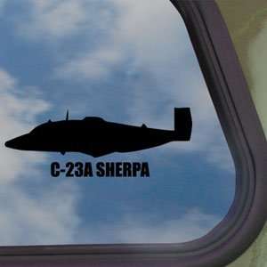 23A SHERPA Black Decal Military Soldier Window Sticker:  