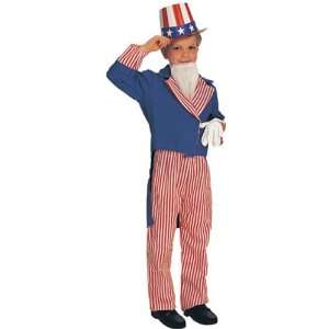  Kids Uncle Sam Costume (SizeLarge 12 14) Toys & Games