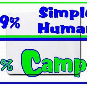  49% Simple Human 51% Camper Mousepad