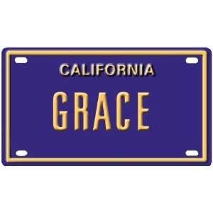    Grace Mini Personalized California License Plate 