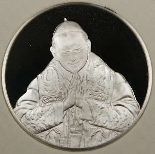 Pope John Paul II Silver Medal, By The Franklin Mint  