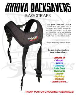   INNOVA BACKSAVERS Backpack Straps Disc Golf Bags Back Savers backsaver