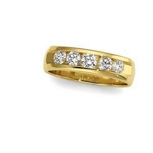 14K Yellow Gold 1 CT TW GENTS Diamond Wedding Band Diamond quality AAA 