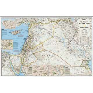  National Geographic RE620090FP Map Of Iraq And The Heart 