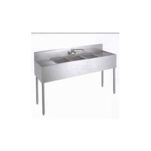  Krowne Metal CS 1860 Deli/Convenience Store Sink   60W, 3 