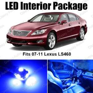  Lexus LS460 Blue Interior LED Package (9 Pieces 