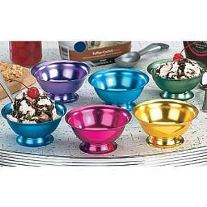  Aluminum Ice Cream Dessert Bowls (Set of 6 Bowls)   Retro 